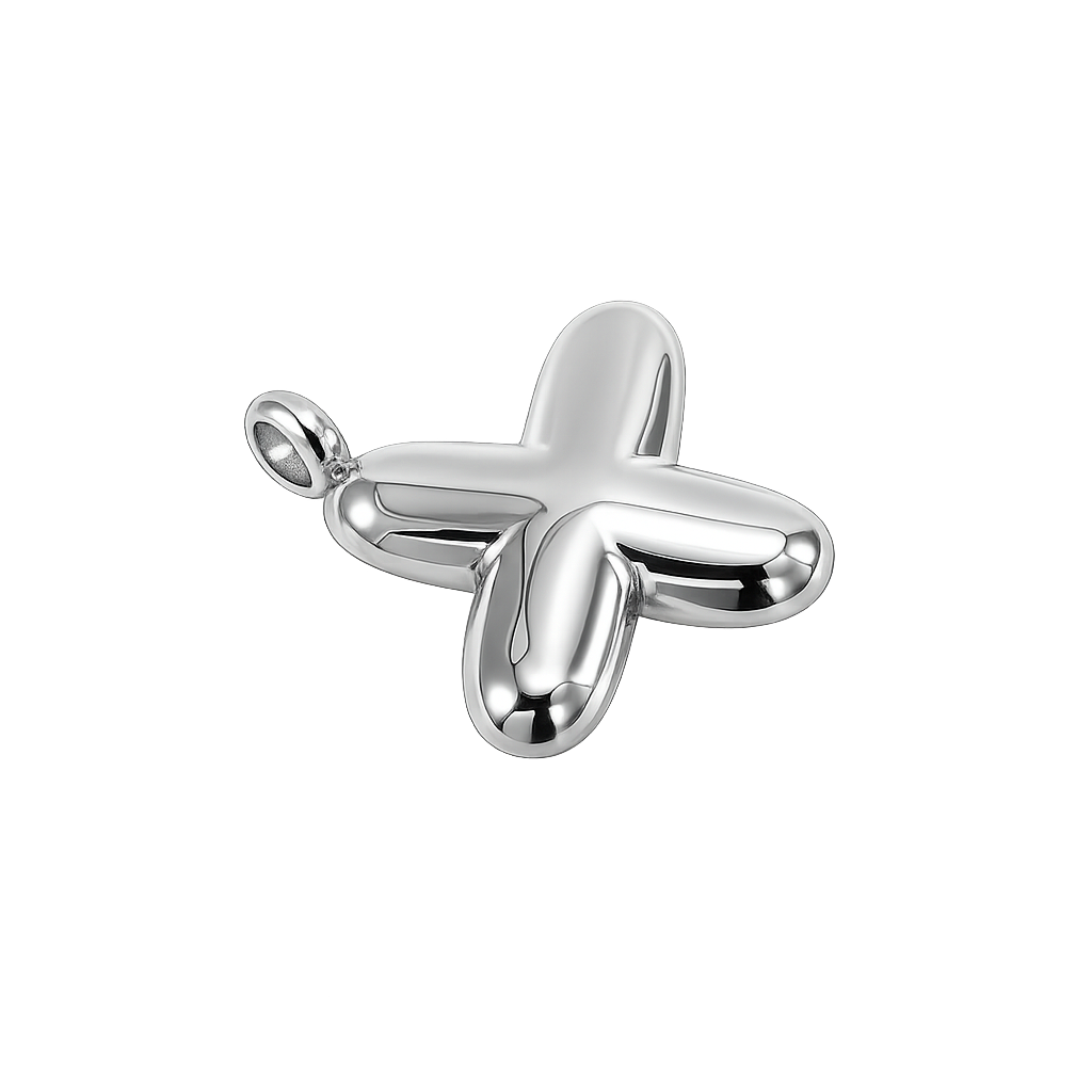 X - Silver Large