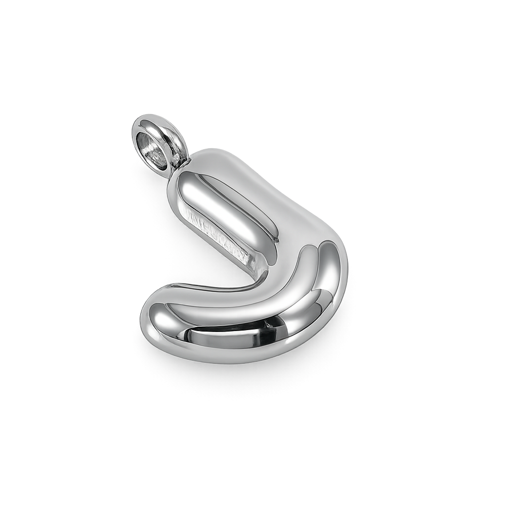 J - Silver Large