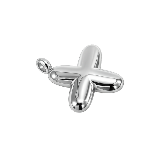 X - Silver Large